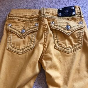 Mustard yellow miss me jeans